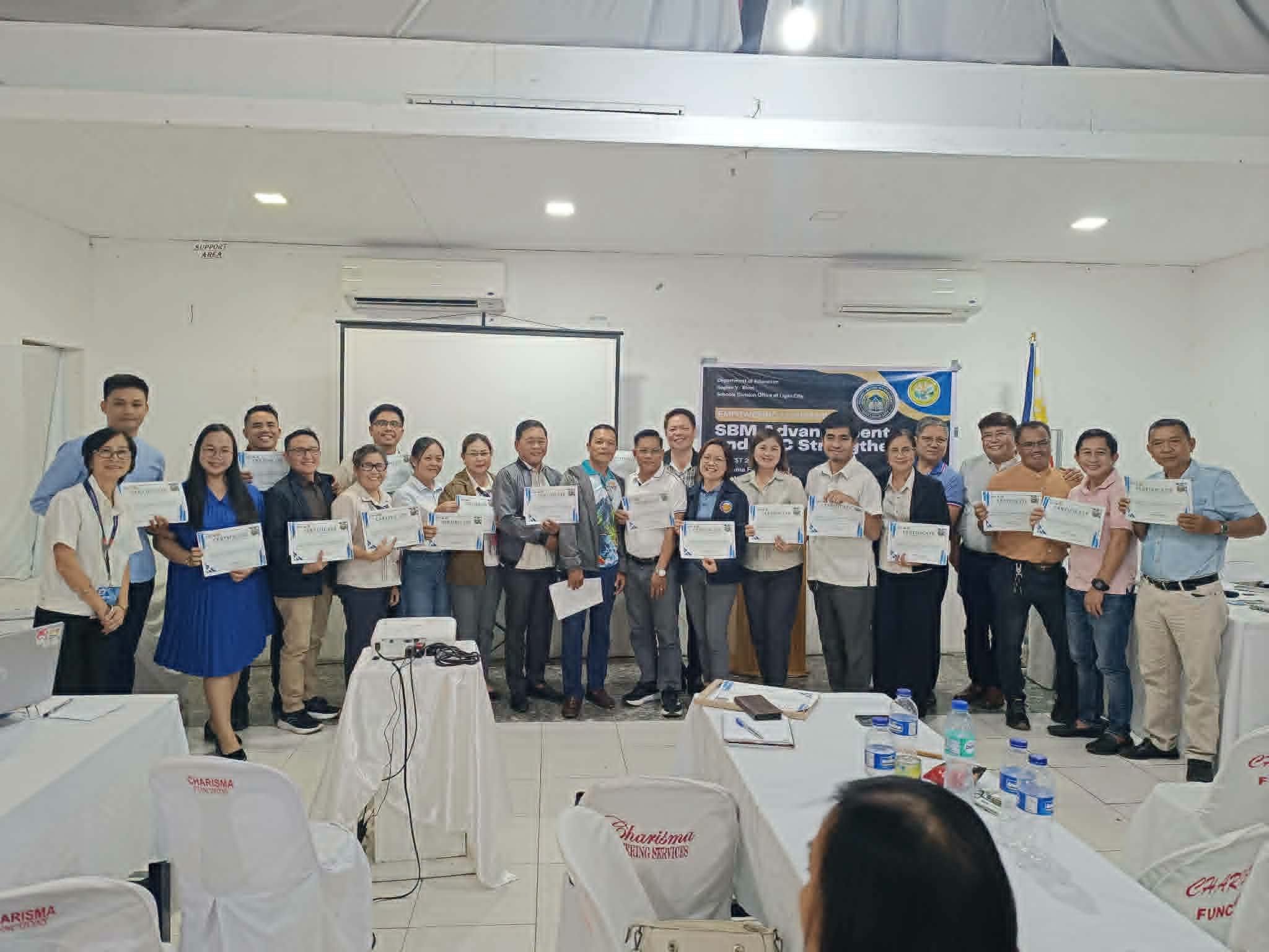 SDO Ligao City Strengthens School Leadership thru SBM,SGC Capacity-Building Activity